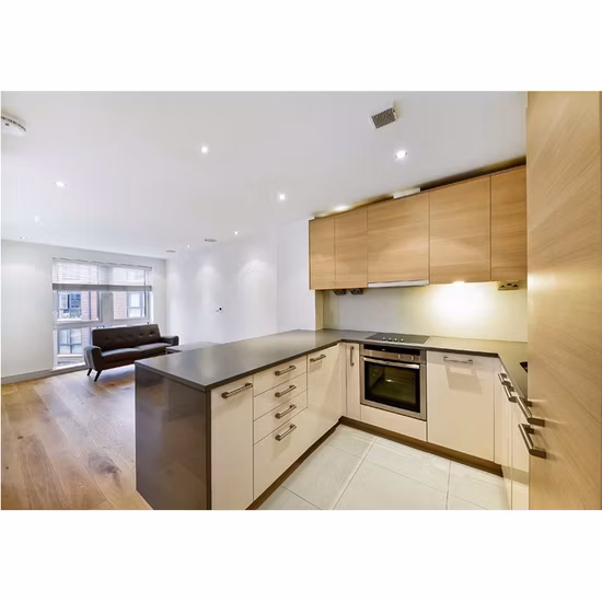 Prix ​​de gros peinture laque finition mélamine armoires de cuisine