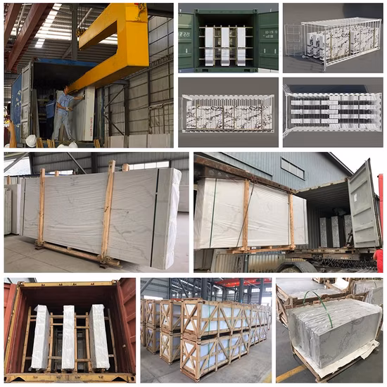 Dalles de pierre de quartz artificielles Calacatta Quartz blanc pour hôtel